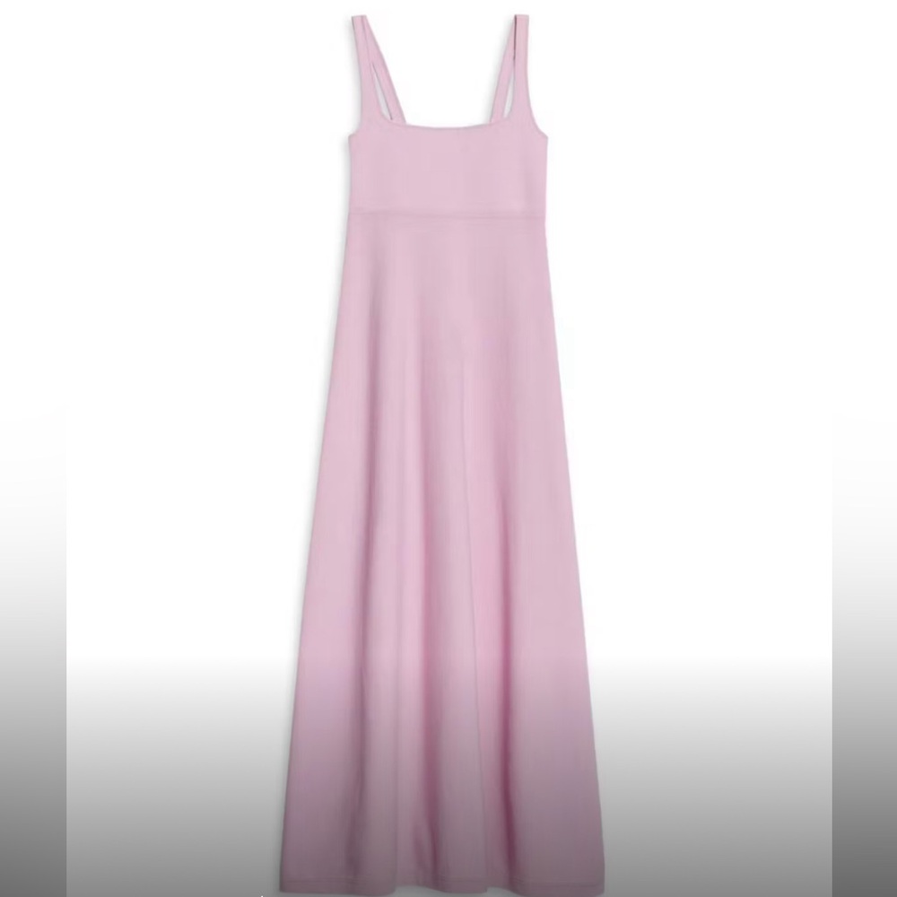 Crepe Knit Squareneck Dress
